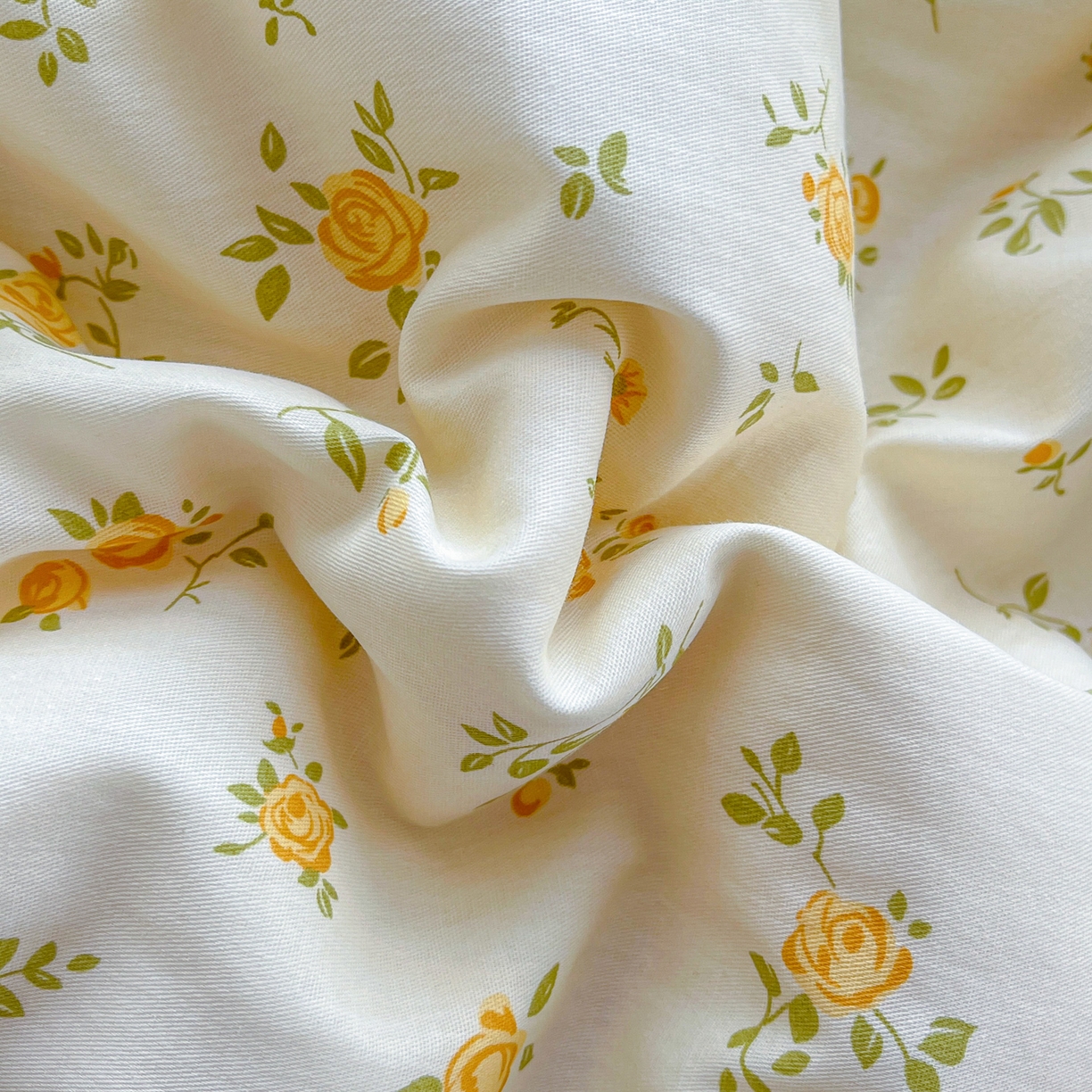 91家纺网 家纺一手货源 找家纺 简约家纺 2026新款全棉斜纹12868单被套系列 故事小黄花