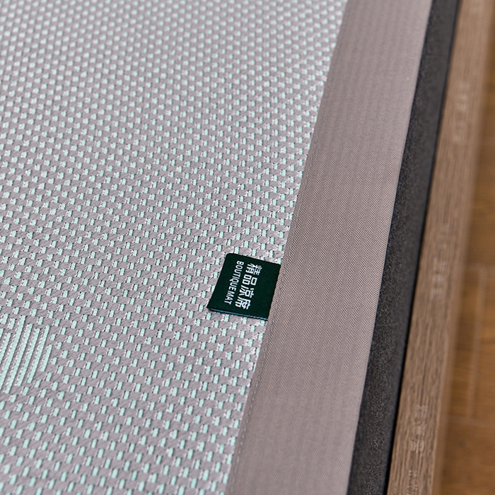 91家纺网 家纺一手货源 找家纺 娜朵家纺 2026新款荷塘月色冰藤双面席-床席款 荷塘月色提花绿