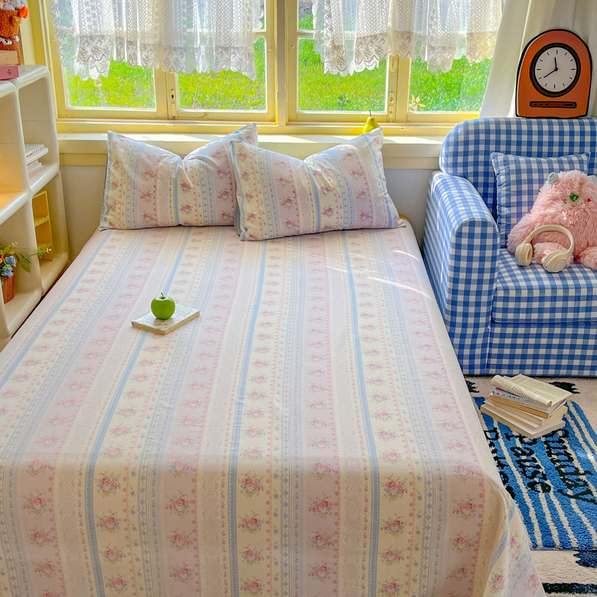 91家纺网 家纺一手货源 找家纺 简约家纺 2026新款全棉斜纹12868单被套系列 花满情