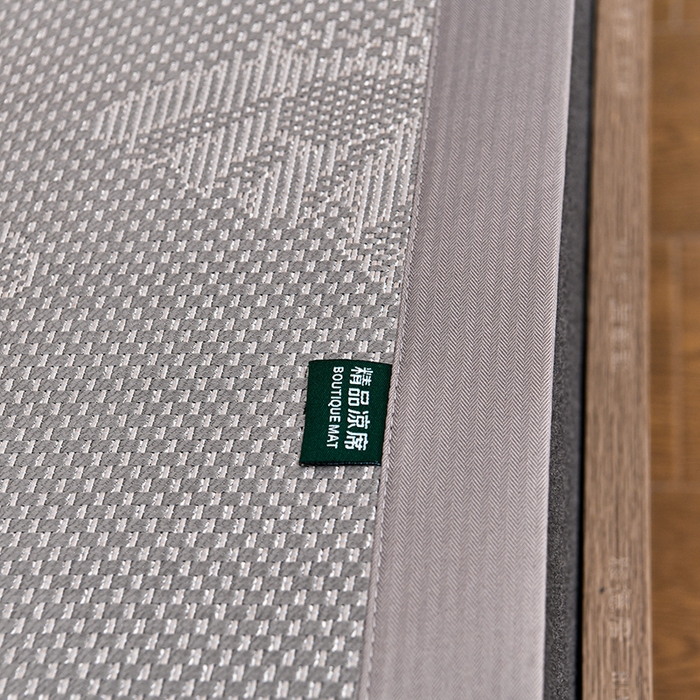 91家纺网 家纺一手货源 找家纺 娜朵家纺 2026新款荷塘月色冰藤双面席-床席款 蝴蝶提花床席提花灰