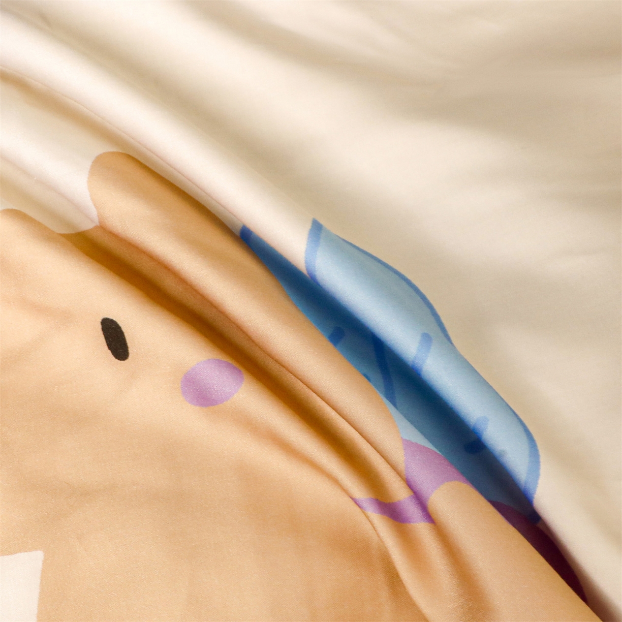 91家纺网 家纺一手货源 找家纺 兄弟坊 2026新款A类60支莱赛尔数码印花天丝枕套儿童枕套幼儿园枕套单枕套枕套单件 萝卜熊