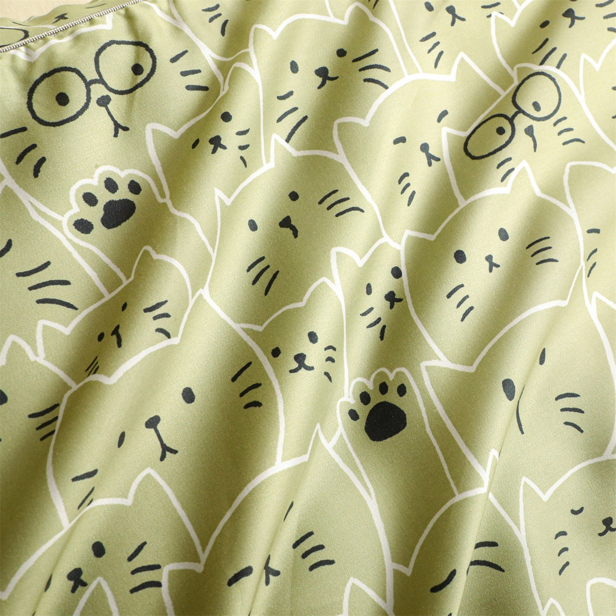 91家纺网 家纺一手货源 找家纺 兄弟坊 2026新款A类60支莱赛尔数码印花天丝枕套儿童枕套幼儿园枕套单枕套枕套单件 猫猫头