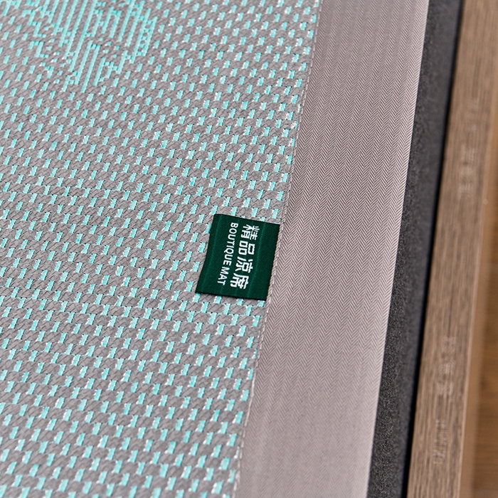 91家纺网 家纺一手货源 找家纺 娜朵家纺 2026新款荷塘月色冰藤双面席-床席款 蝴蝶提花床席提花绿