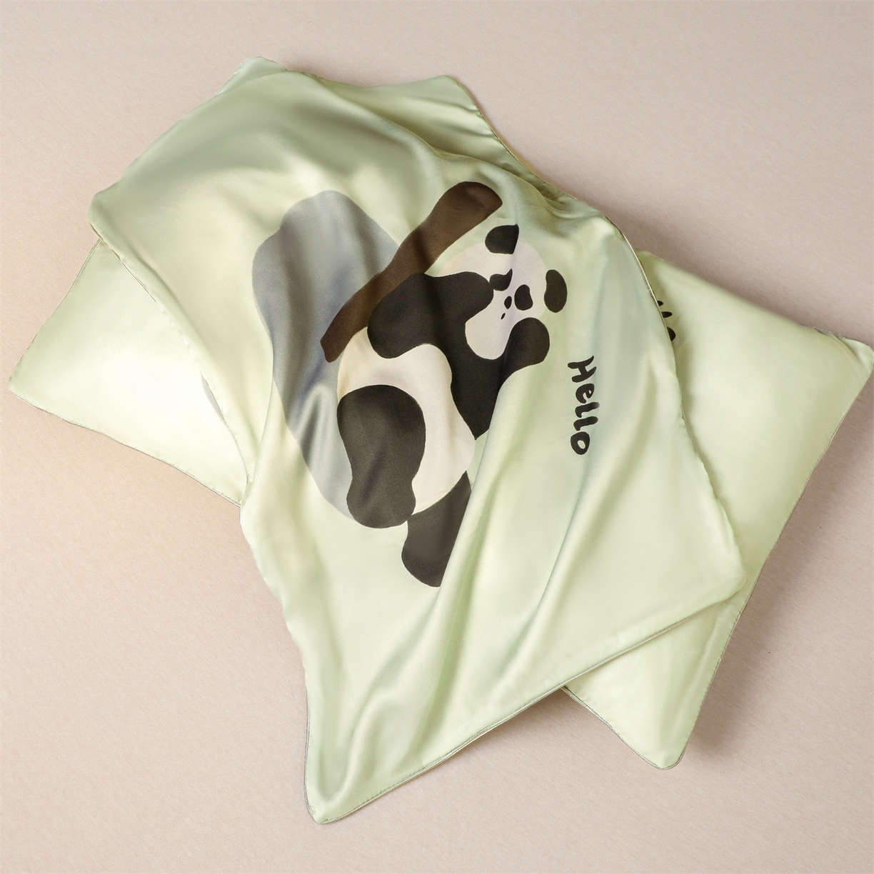 91家纺网 家纺一手货源 找家纺 兄弟坊 2026新款A类60支莱赛尔数码印花天丝枕套儿童枕套幼儿园枕套单枕套枕套单件 熊猫竹