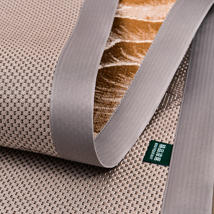 91家纺网 家纺一手货源 找家纺 娜朵家纺 2026新款荷塘月色冰藤双面席-床席款 蝴蝶提花床席提花香槟