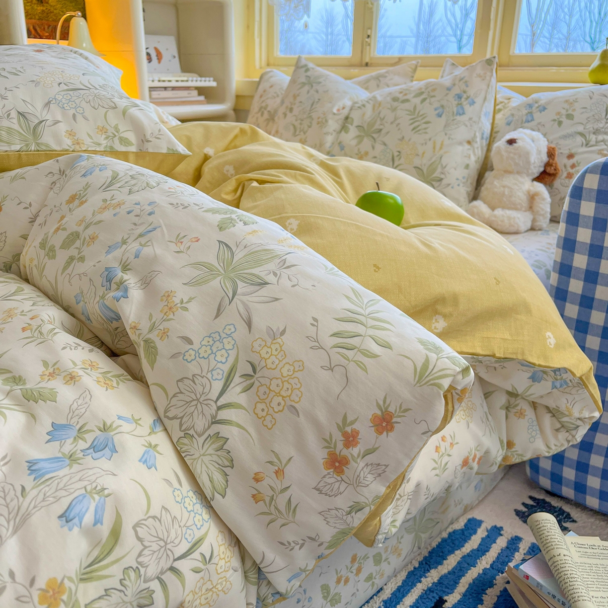 91家纺网 家纺一手货源 找家纺 简约家纺 2026新款全棉斜纹12868单被套系列 晚风私语