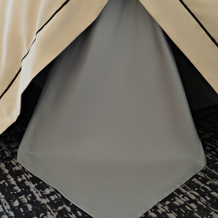 91家纺网 家纺一手货源 找家纺 女子家纺 2026新款A类全棉长绒棉双拼四件套刺绣轻奢床上用品-原素 奶茶+浅灰