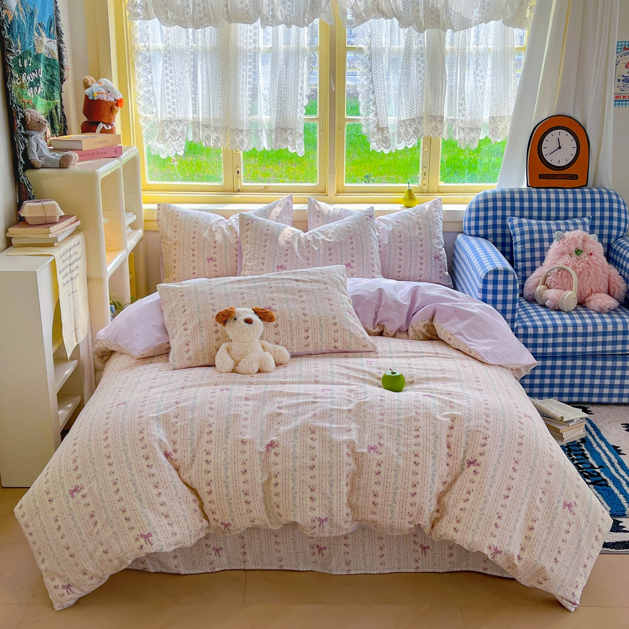 91家纺网 家纺一手货源 找家纺 简约家纺 2026新款全棉斜纹12868单被套系列 雅柔