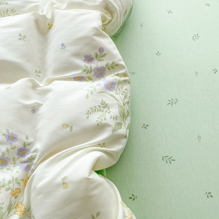 91家纺网 家纺一手货源 找家纺 钰锦珀家纺 2026新款全棉纯棉印花四件套 旷野花集