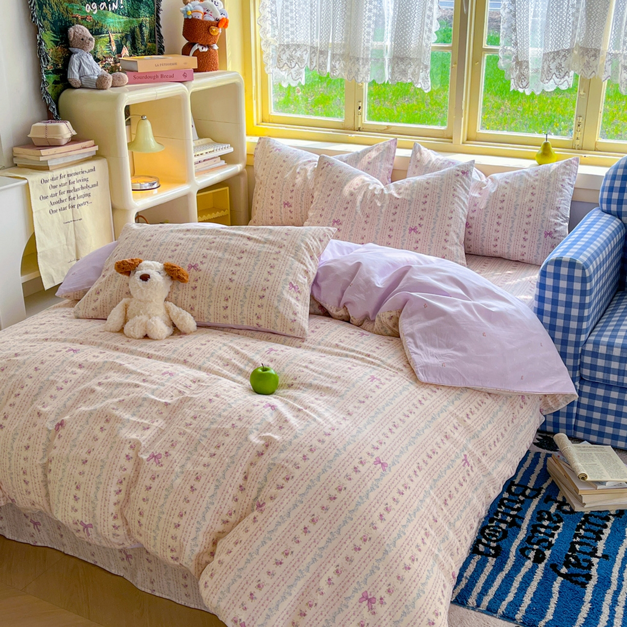 91家纺网 家纺一手货源 找家纺 简约家纺 2026新款全棉斜纹12868单被套系列 雅柔