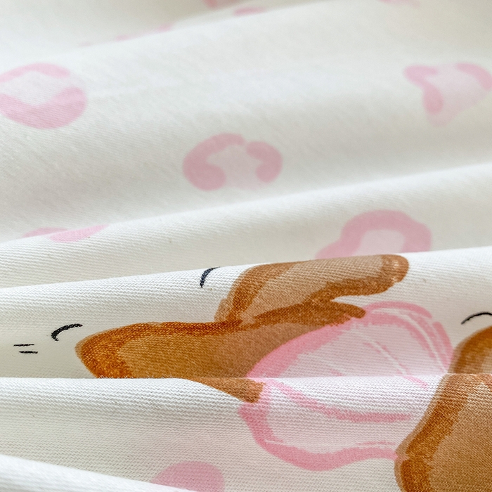 91家纺网 家纺一手货源 找家纺 钰锦珀家纺 2026新款全棉纯棉印花四件套 小狗日记