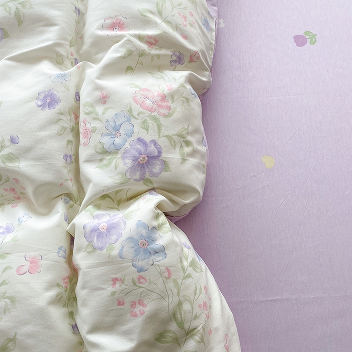 91家纺网 家纺一手货源 找家纺 钰锦珀家纺 2026新款全棉纯棉印花四件套 知意花蔓