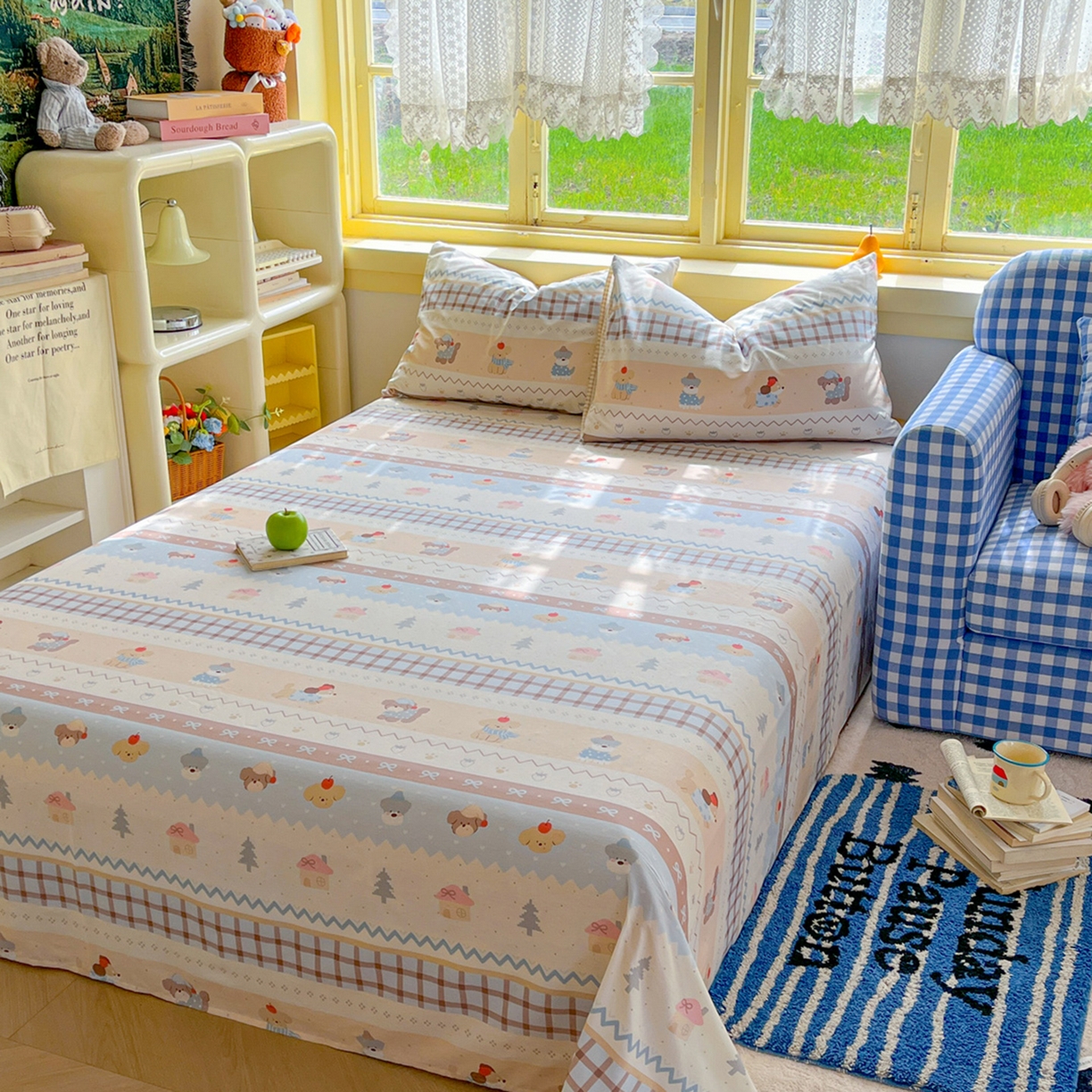 91家纺网 家纺一手货源 找家纺 （总）简约家纺 2026新款全棉斜纹12868床笠系列