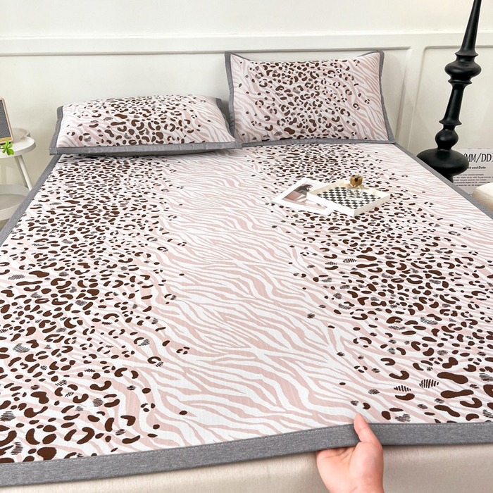 91家纺网 家纺一手货源 找家纺 （总）子曰 2026新款高分子PE聚乙烯乙纶色织提花凉感软凉席席子