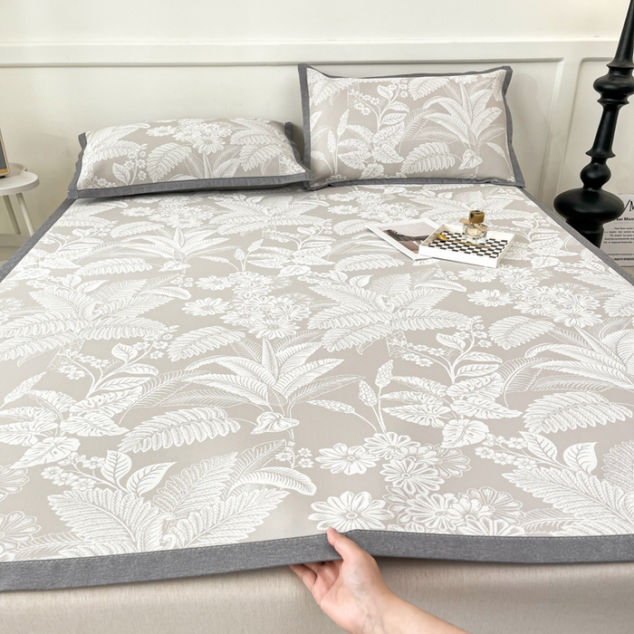 91家纺网 家纺一手货源 找家纺 （总）子曰 2026新款高分子PE聚乙烯乙纶色织提花凉感软凉席席子