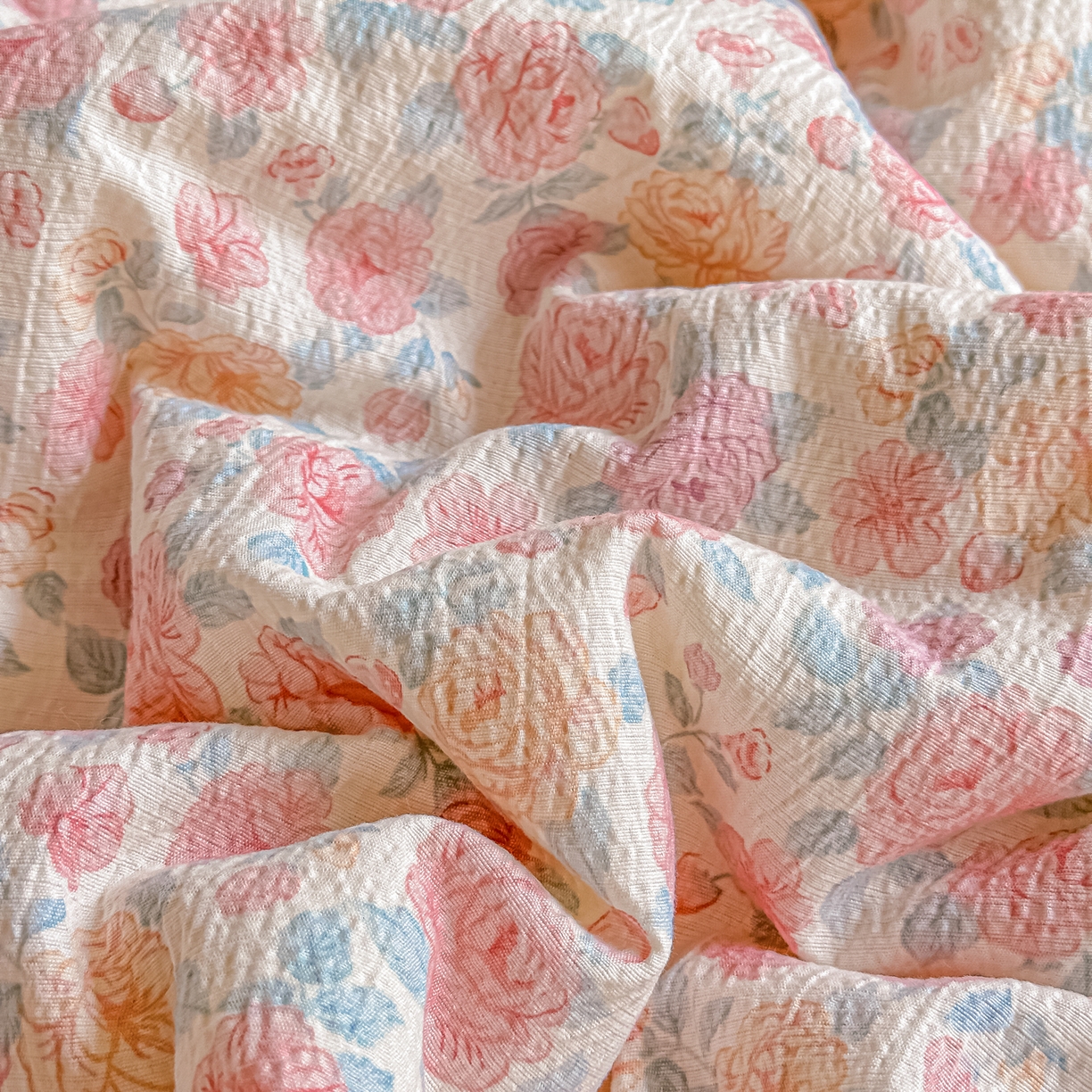 91家纺网 家纺一手货源 找家纺 （总）秋泽家纺 2026新款A类云感双层纱大豆纤维夏凉被空调被小清新印花夏被