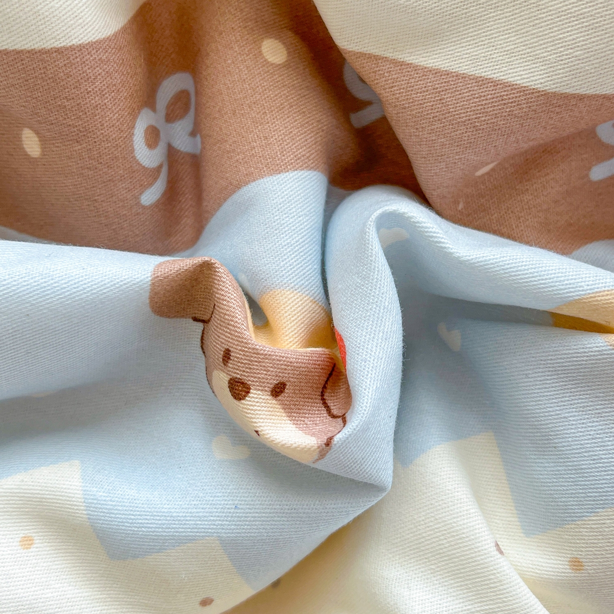 91家纺网 家纺一手货源 找家纺 简约家纺 2026新款全棉斜纹12868单枕套系列 费尔岛小狗