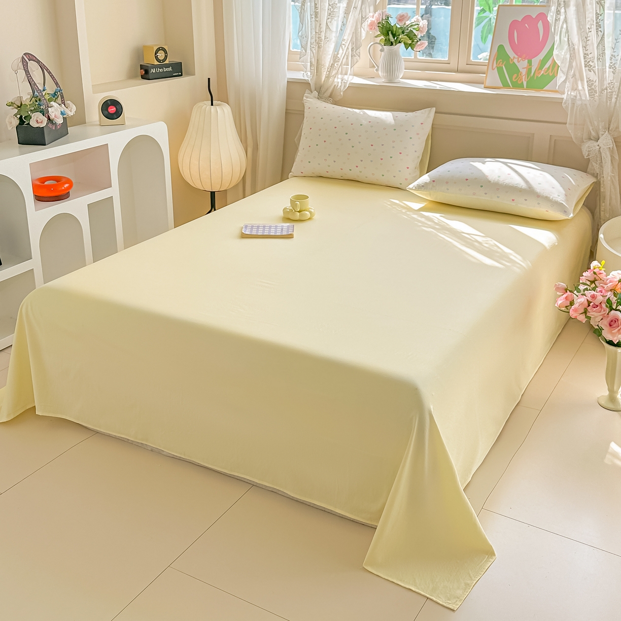 91家纺网 家纺一手货源 找家纺 秋泽家纺 2026新款A类云感双层纱大豆纤维夏凉被空调被小清新印花夏被 甜梦奶心