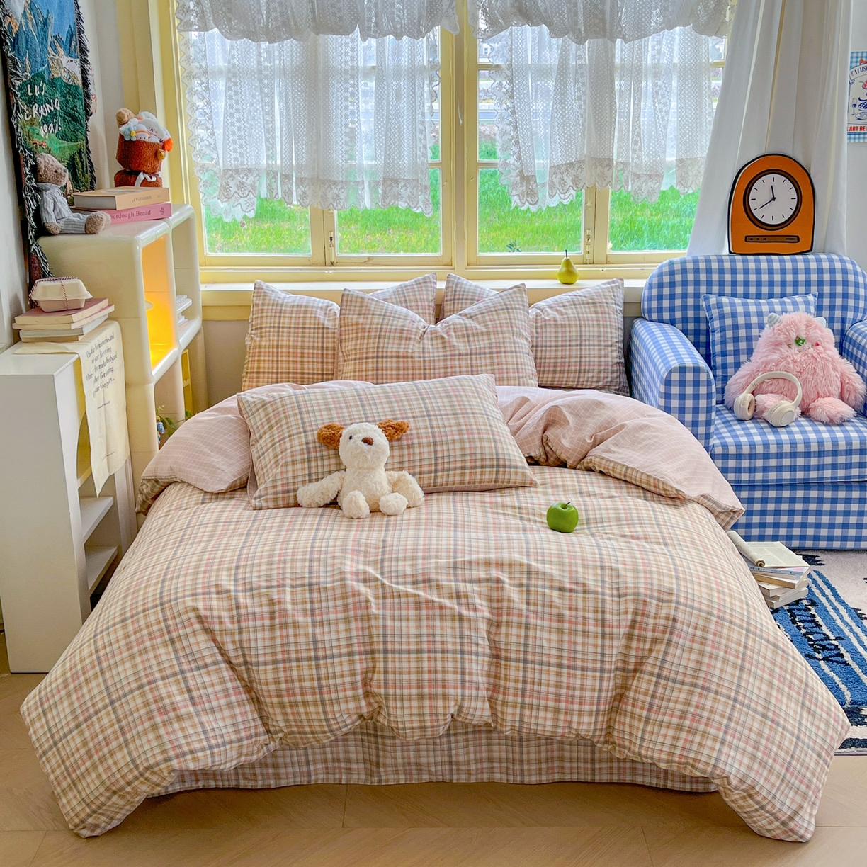 91家纺网 家纺一手货源 找家纺 简约家纺 2026新款全棉斜纹12868单枕套系列 歌尔-粉