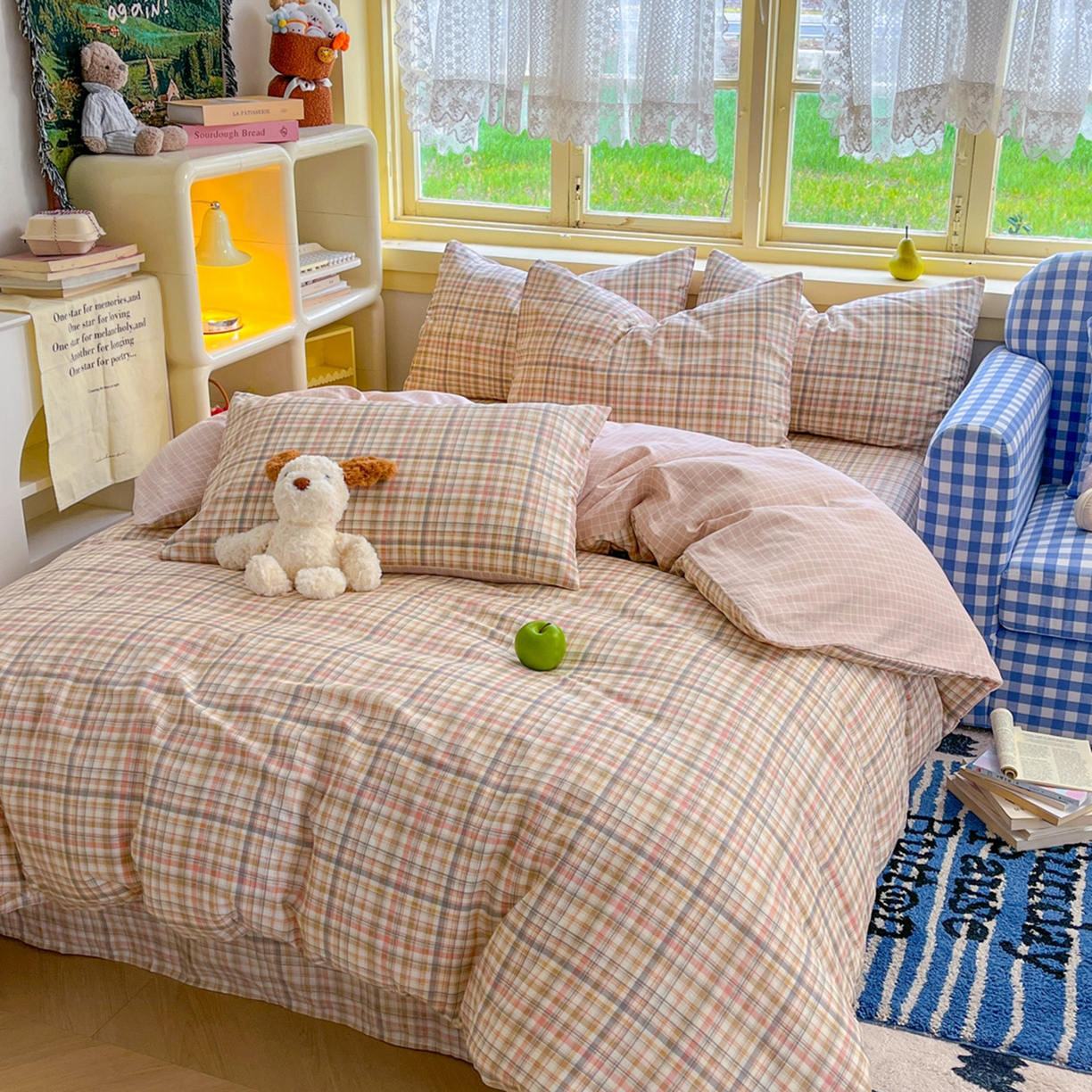 91家纺网 家纺一手货源 找家纺 简约家纺 2026新款全棉斜纹12868单枕套系列 歌尔-粉