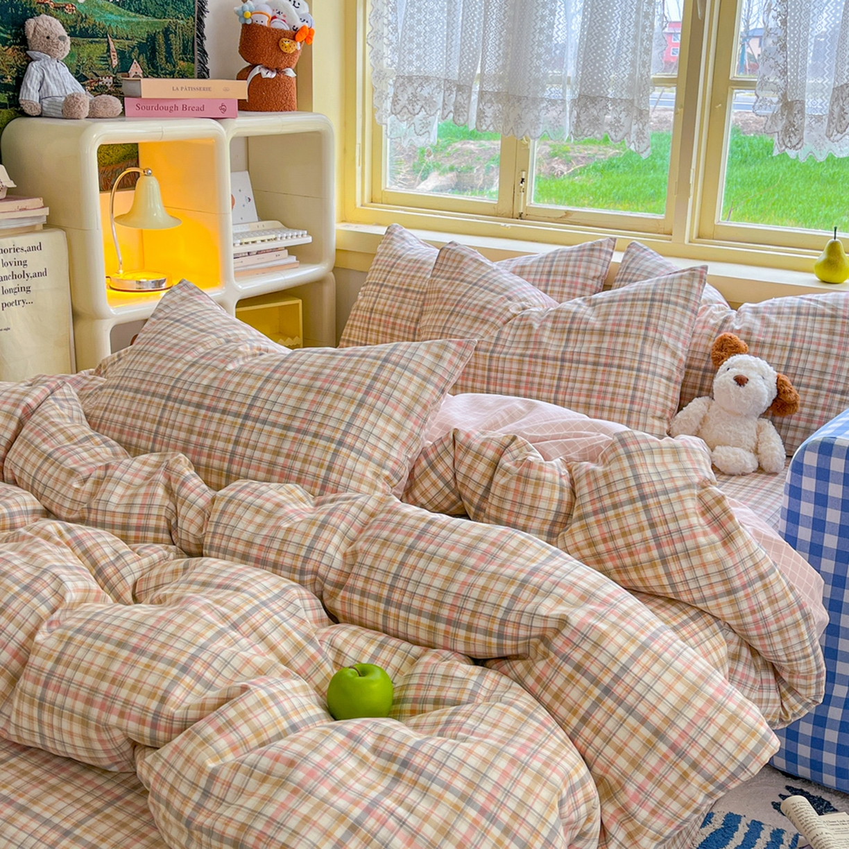 91家纺网 家纺一手货源 找家纺 简约家纺 2026新款全棉斜纹12868单枕套系列 歌尔-粉