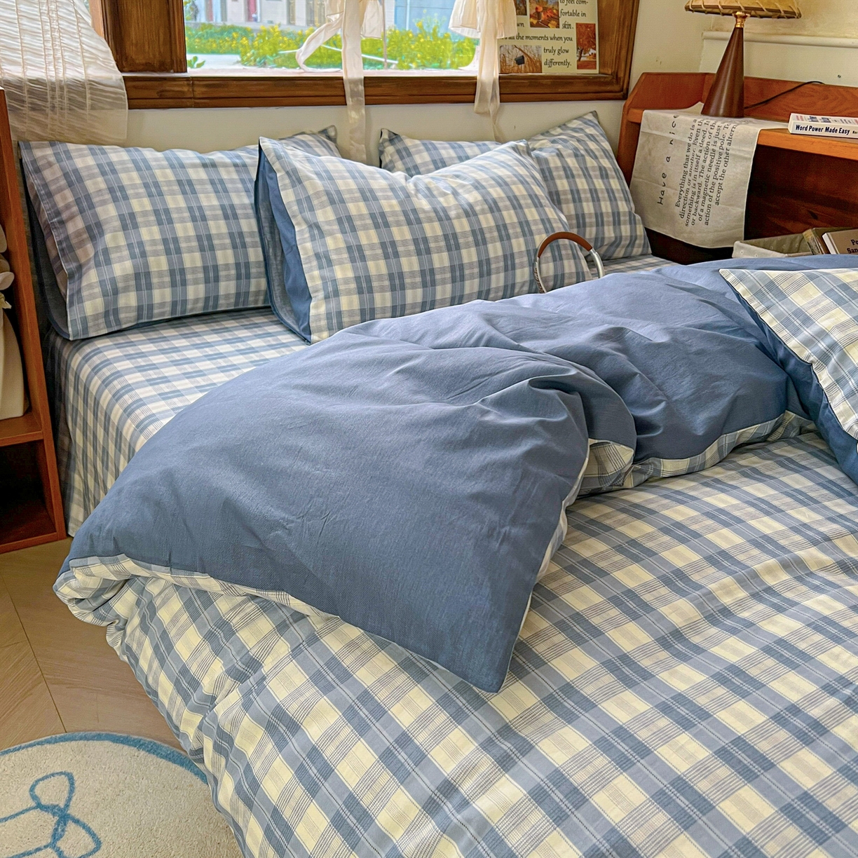 91家纺网 家纺一手货源 找家纺 简约家纺 2026新款全棉斜纹12868单枕套系列 格雅