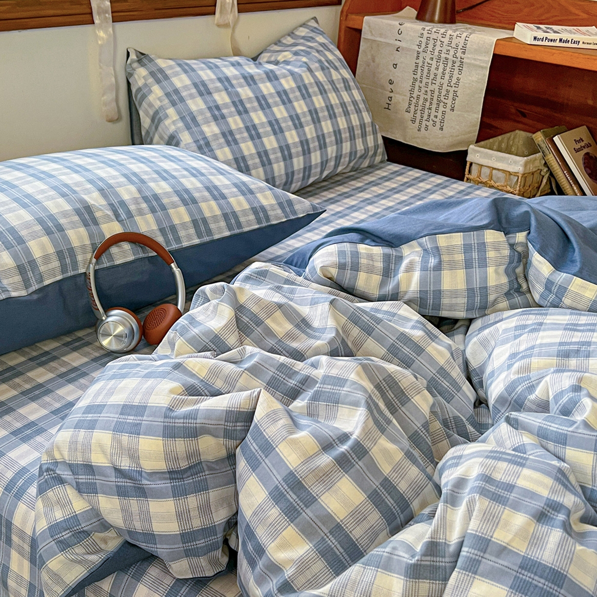 91家纺网 家纺一手货源 找家纺 简约家纺 2026新款全棉斜纹12868单枕套系列 格雅