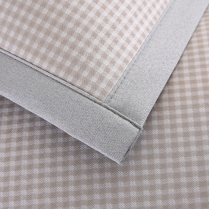 91家纺网 家纺一手货源 找家纺 （总）小牛席业 2026新款熊猫格纹提花冰丝夏凉枕套夏天凉枕套藤枕套冰丝枕套