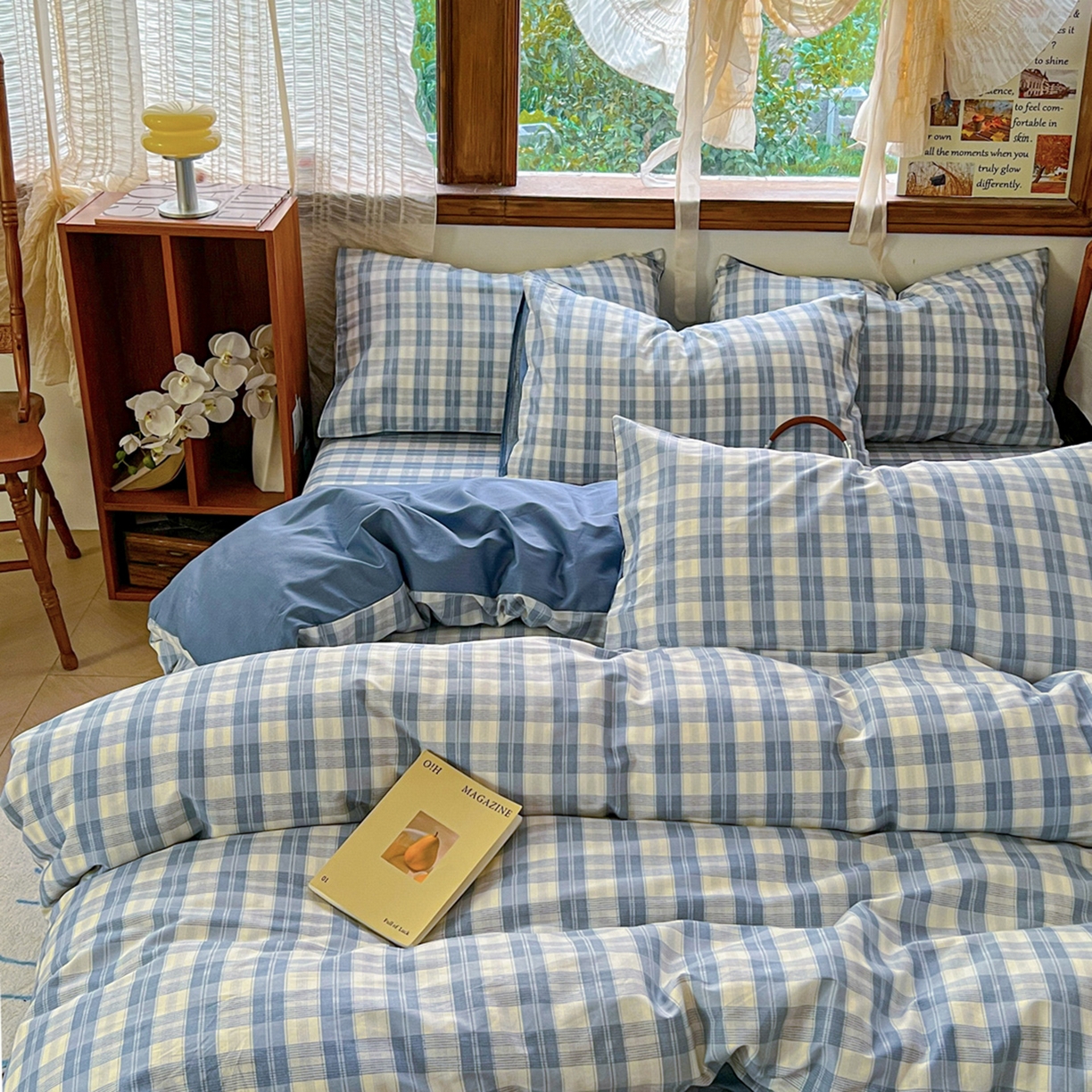 91家纺网 家纺一手货源 找家纺 简约家纺 2026新款全棉斜纹12868床笠系列 格雅