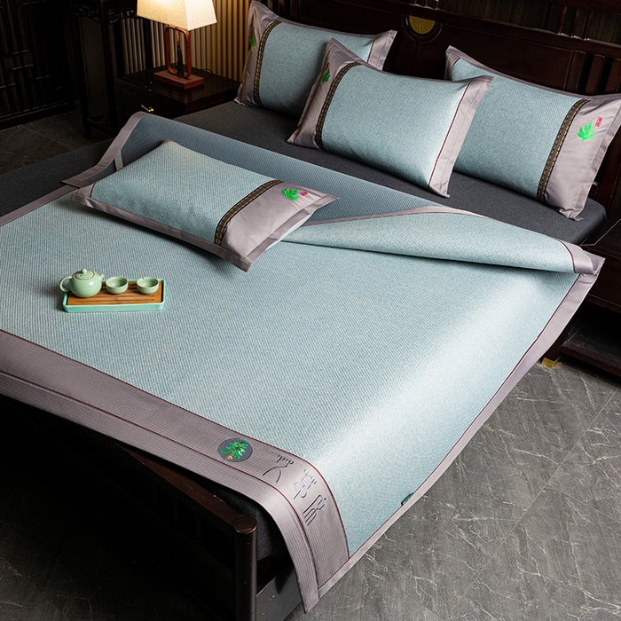 91家纺网 家纺一手货源 找家纺 （总）娜朵家纺 2026新款艾草古藤席平铺款凉席