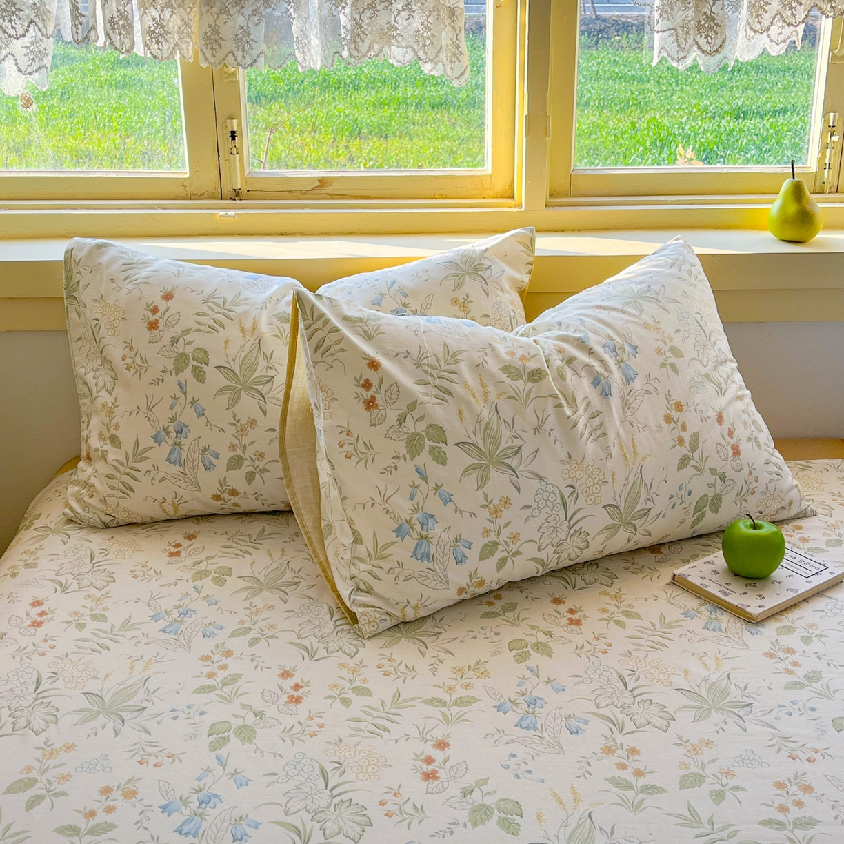 简约家纺 2026新款全棉斜纹12868单枕套系列 晚风私语