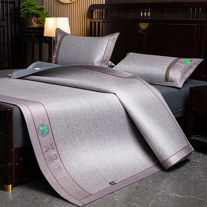 91家纺网 家纺一手货源 找家纺 （总）娜朵家纺 2026新款艾草古藤席平铺款凉席