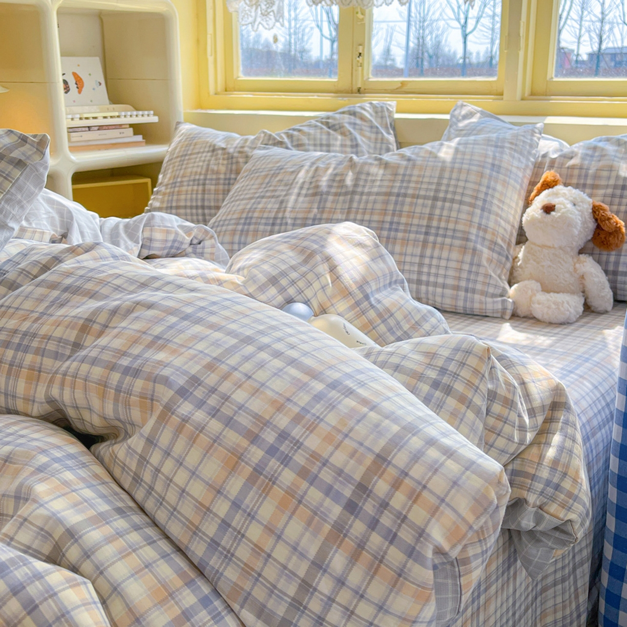 91家纺网 家纺一手货源 找家纺 简约家纺 2026新款全棉斜纹12868单枕套系列 颜诺