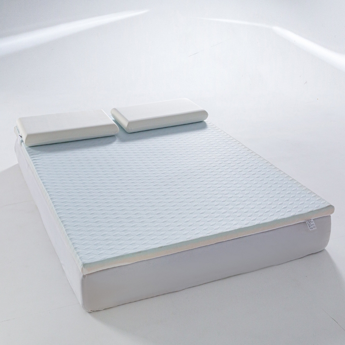 91家纺网 家纺一手货源 找家纺 富旺家纺 2026春夏新款零压力记忆棉床垫 纯白