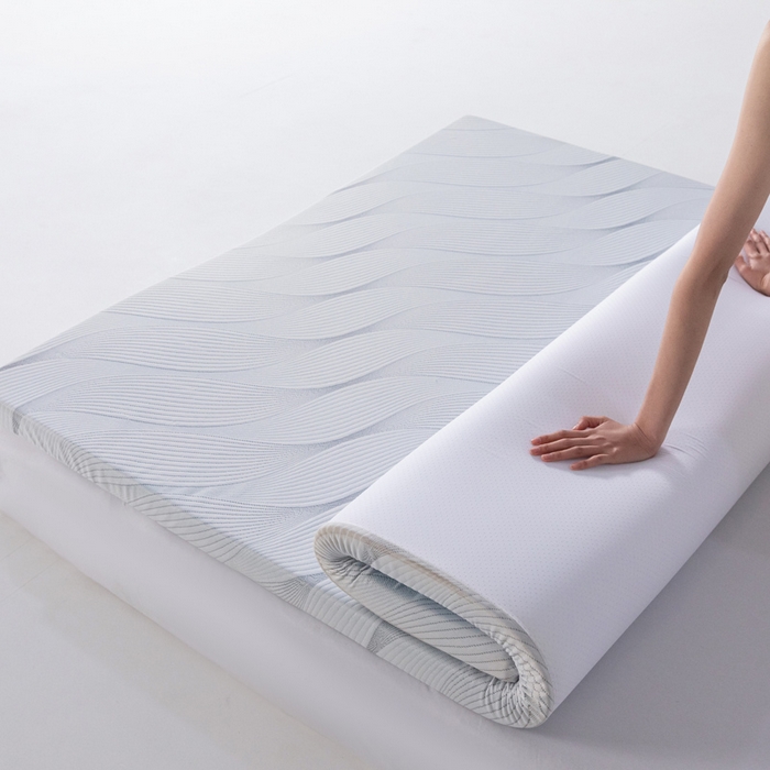 91家纺网 家纺一手货源 找家纺 富旺家纺 2026春夏新款零压力记忆棉床垫 浅灰