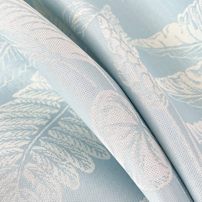 91家纺网 家纺一手货源 找家纺 子曰 2026新款高分子PE聚乙烯乙纶色织提花凉感软凉席席子 叶之恋-蓝床笠款