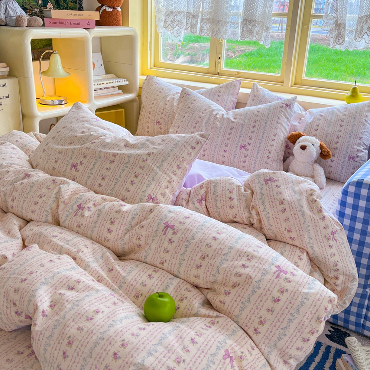 91家纺网 家纺一手货源 找家纺 简约家纺 2026新款全棉斜纹12868床笠系列 雅柔