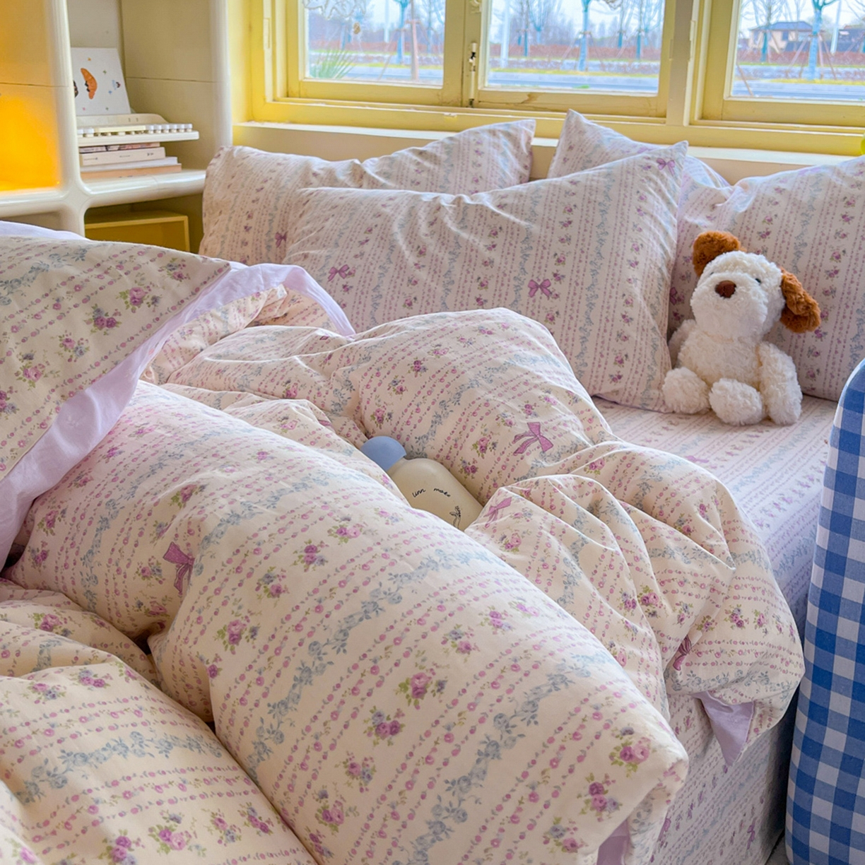 91家纺网 家纺一手货源 找家纺 简约家纺 2026新款全棉斜纹12868床笠系列 雅柔