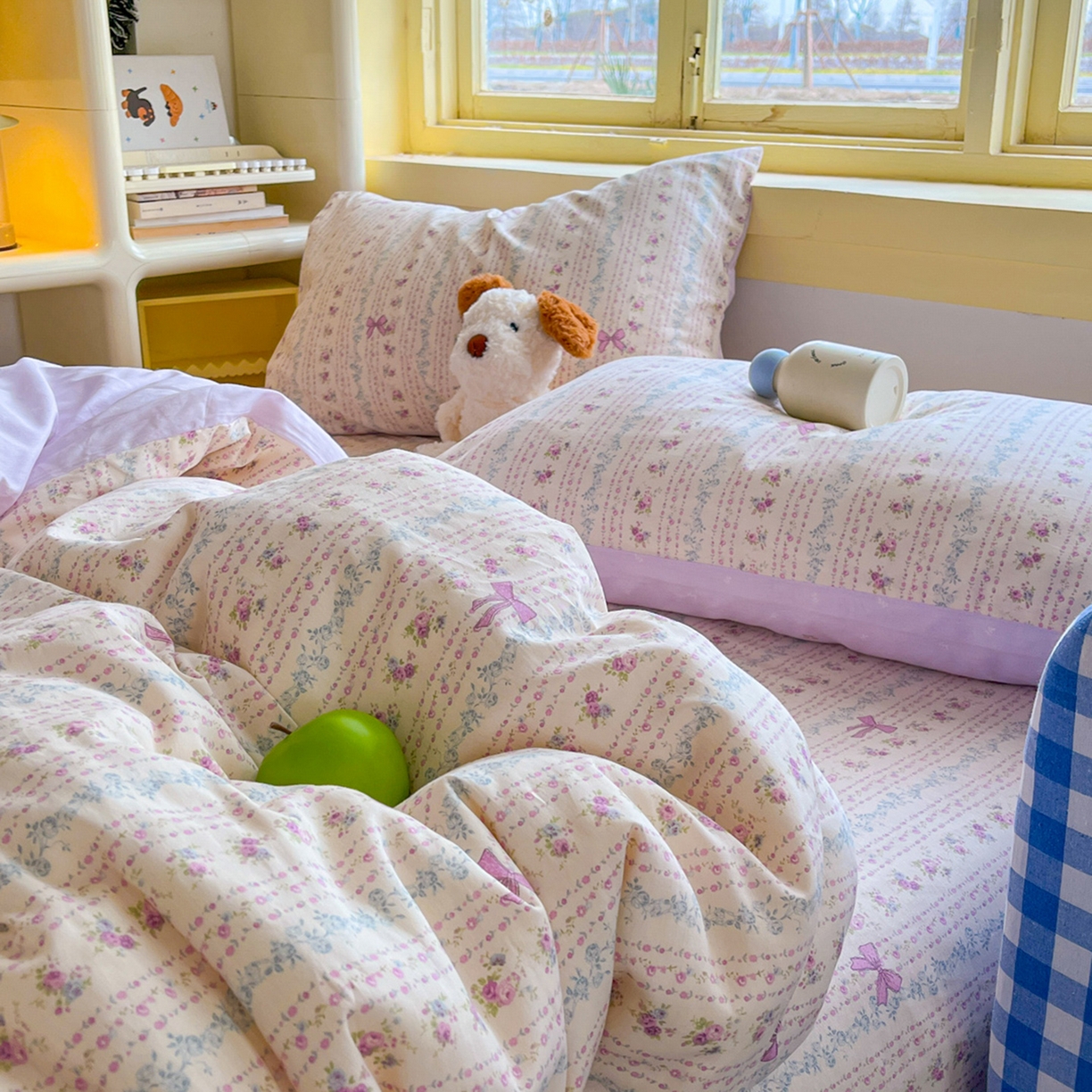 91家纺网 家纺一手货源 找家纺 简约家纺 2026新款全棉斜纹12868床笠系列 雅柔