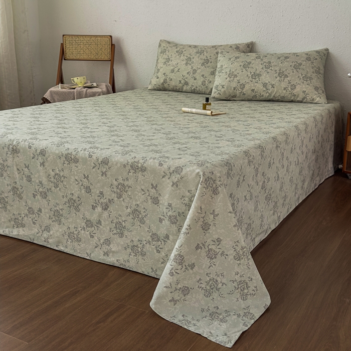 91家纺网 家纺一手货源 找家纺 （总）爱彼家纺 2026新款A类亚麻老粗布单床单床单三件套-亚麻老粗布