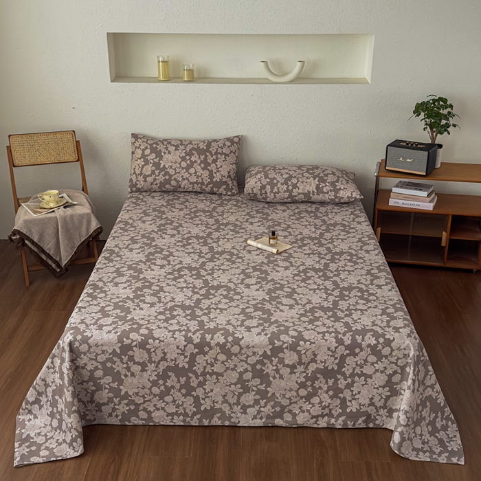 91家纺网 家纺一手货源 找家纺 爱彼家纺 2026新款A类亚麻老粗布单床单床单三件套-亚麻老粗布 亚麻粗布-幕灰