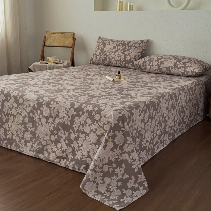 91家纺网 家纺一手货源 找家纺 爱彼家纺 2026新款A类亚麻老粗布单床单床单三件套-亚麻老粗布 亚麻粗布-幕灰