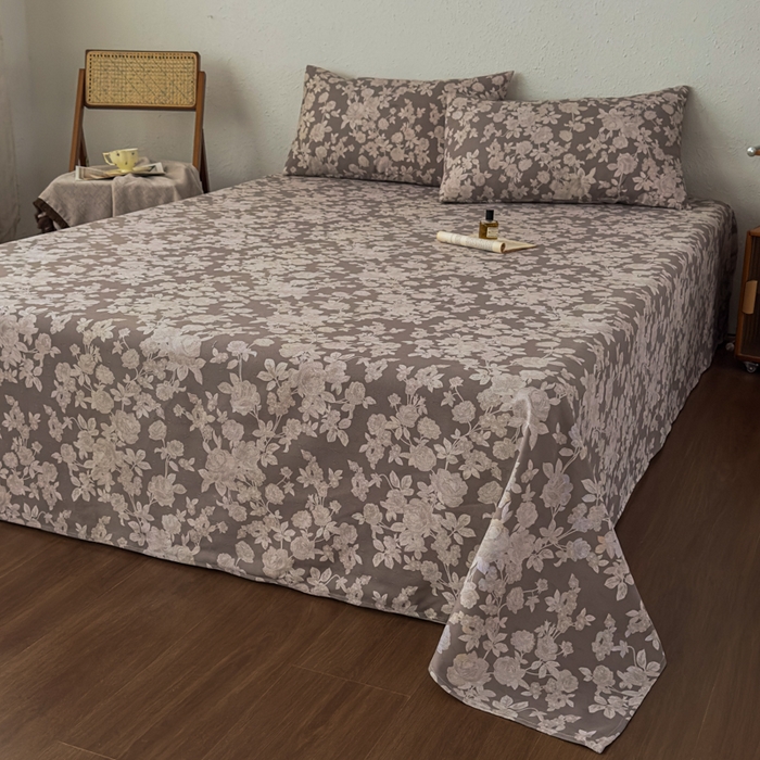 91家纺网 家纺一手货源 找家纺 爱彼家纺 2026新款A类亚麻老粗布单床单床单三件套-亚麻老粗布 亚麻粗布-幕灰