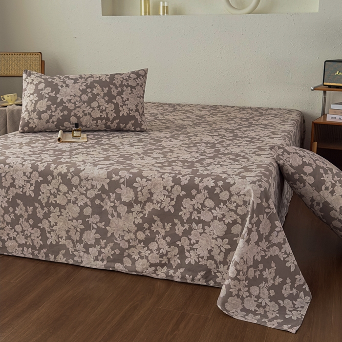 91家纺网 家纺一手货源 找家纺 爱彼家纺 2026新款A类亚麻老粗布单床单床单三件套-亚麻老粗布 亚麻粗布-幕灰