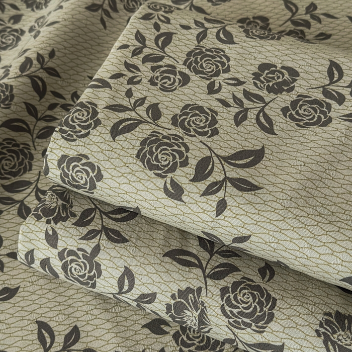 91家纺网 家纺一手货源 找家纺 爱彼家纺 2026新款A类亚麻老粗布单床单床单三件套-亚麻老粗布 亚麻粗布-青枝蔷薇