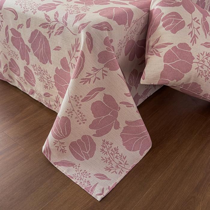 91家纺网 家纺一手货源 找家纺 爱彼家纺 2026新款A类亚麻老粗布单床单床单三件套-亚麻老粗布 亚麻粗布-雾紫花野