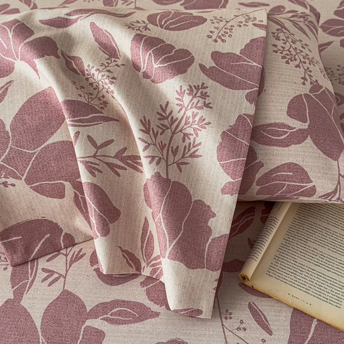 91家纺网 家纺一手货源 找家纺 爱彼家纺 2026新款A类亚麻老粗布单床单床单三件套-亚麻老粗布 亚麻粗布-雾紫花野