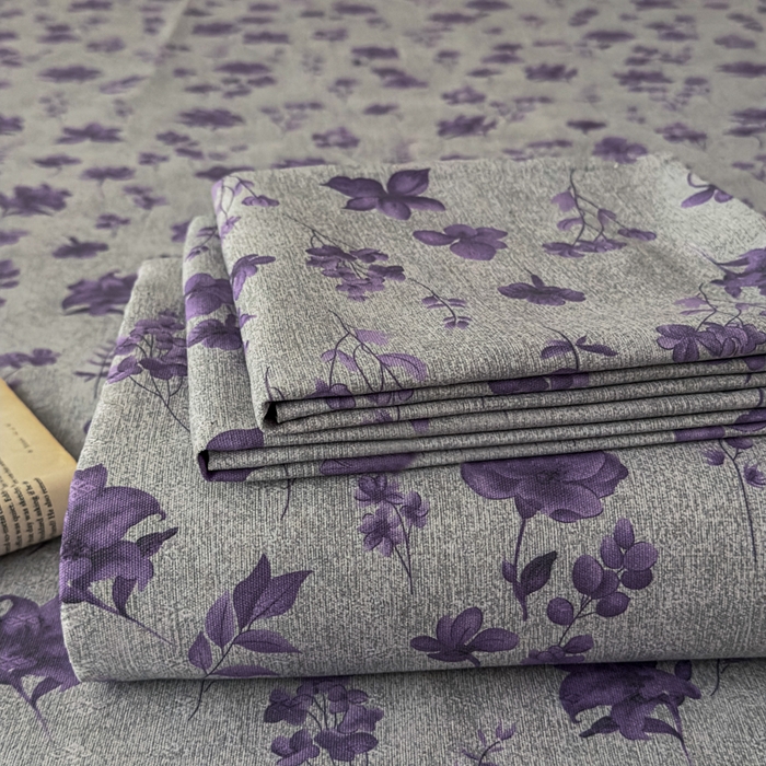 爱彼家纺 2026新款A类亚麻老粗布单床单床单三件套-亚麻老粗布 亚麻粗布-薰衣草