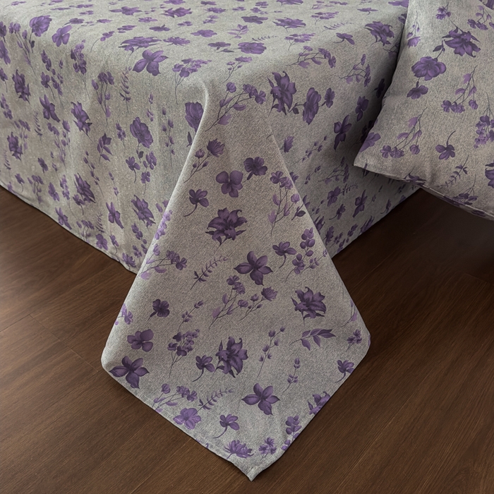 91家纺网 家纺一手货源 找家纺 爱彼家纺 2026新款A类亚麻老粗布单床单床单三件套-亚麻老粗布 亚麻粗布-薰衣草