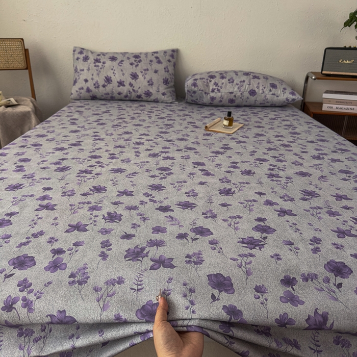 91家纺网 家纺一手货源 找家纺 爱彼家纺 2026新款A类亚麻老粗布单床单床单三件套-亚麻老粗布 亚麻粗布-薰衣草